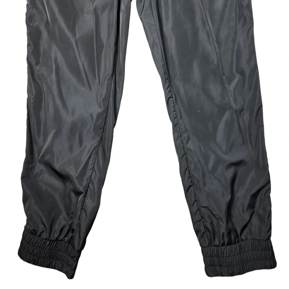 True Religion Jogger Mens Medium Black White Track Pants Paneled Slim Leg